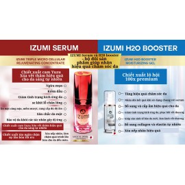 Izumi Tripple Micro Cellular Rejuvenating Serum Concentrate 1 Pc.+ Izumi H2O Booster Moisturizing Gel 2 Pcs.